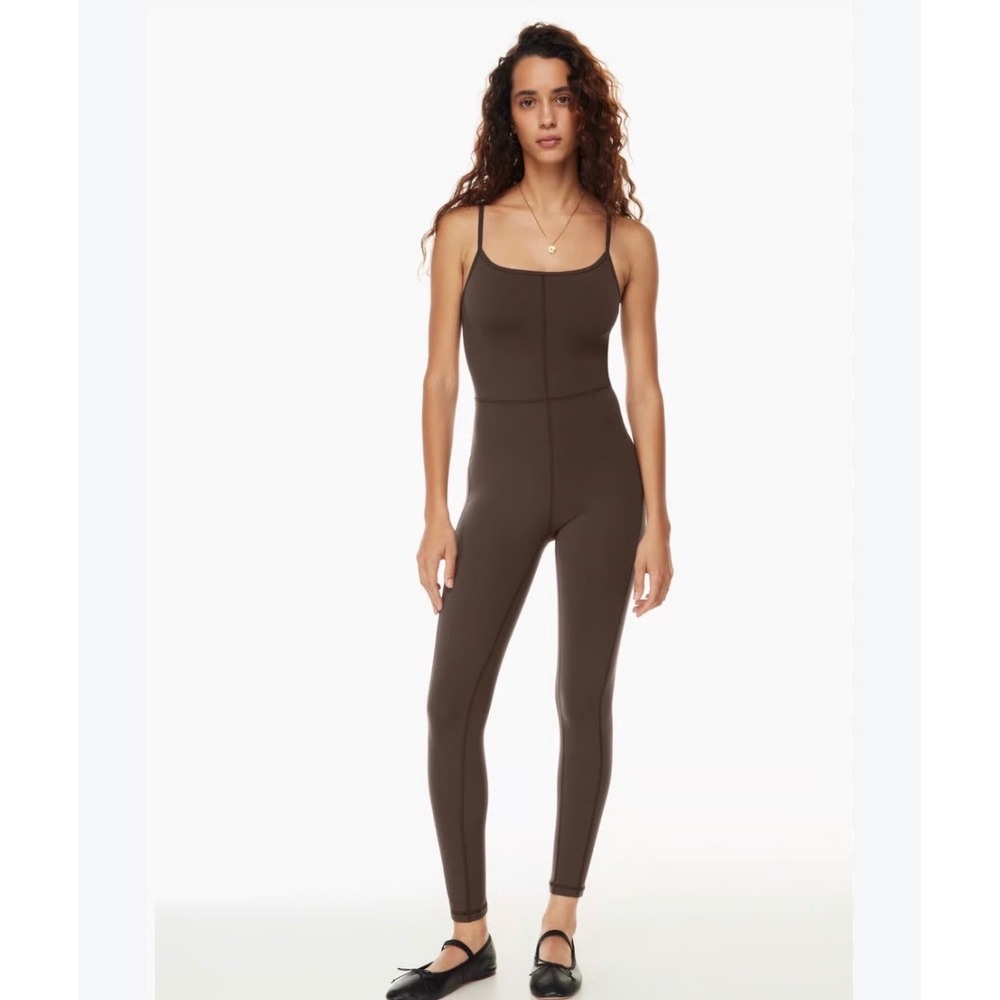Wilfred Free Divinity Jumpsuit Brown Espresso Active Bodysuit Small 99810